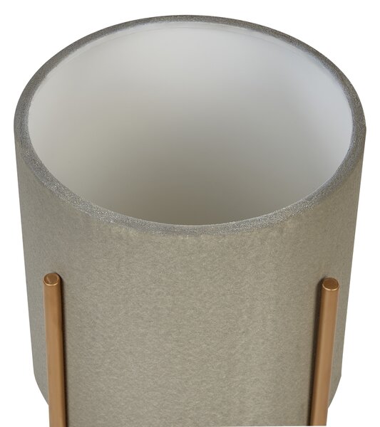 Květináč na stojanu HYBRIDUM Kov 33 cm Šedá