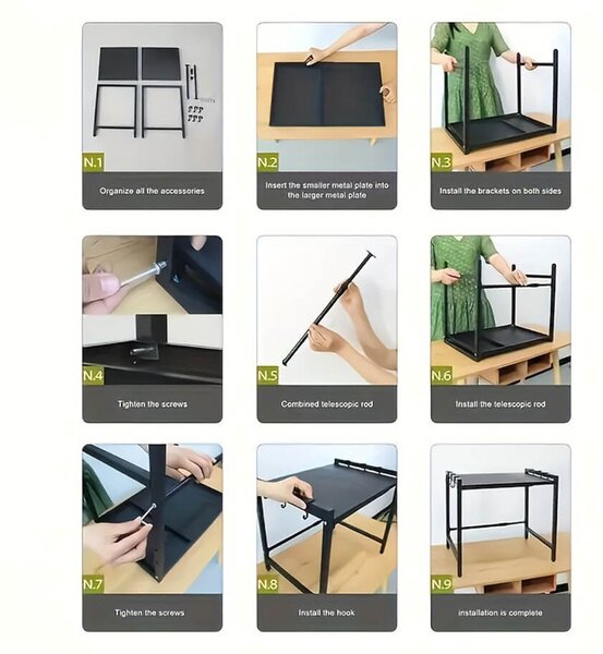 Výsuvný Kuchyňský Regál Magicrack™, Bílý