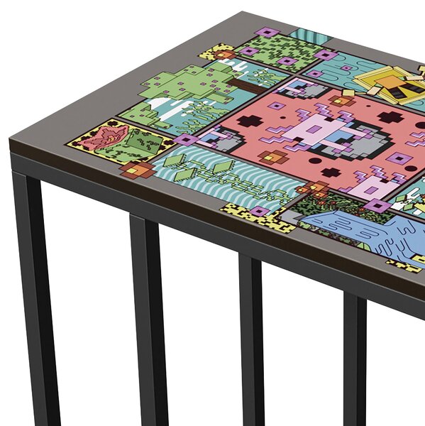 ODKLÁDACÍ STOLEK, černá Minecraft - Odkládací stolky