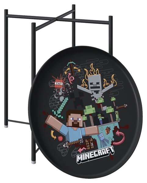 ODKLÁDACÍ STOLEK, černá Minecraft - Odkládací stolky