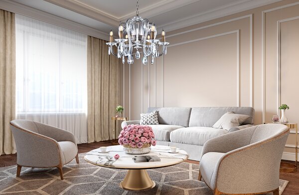 Lustr designový EL209609, Varianta Zlatý