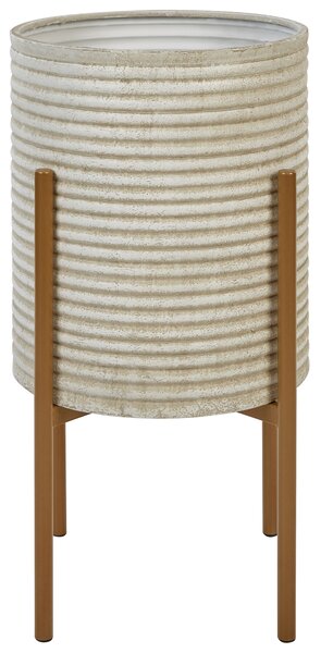 Květináč na stojanu ALPINUS Kov 31 cm Taupe