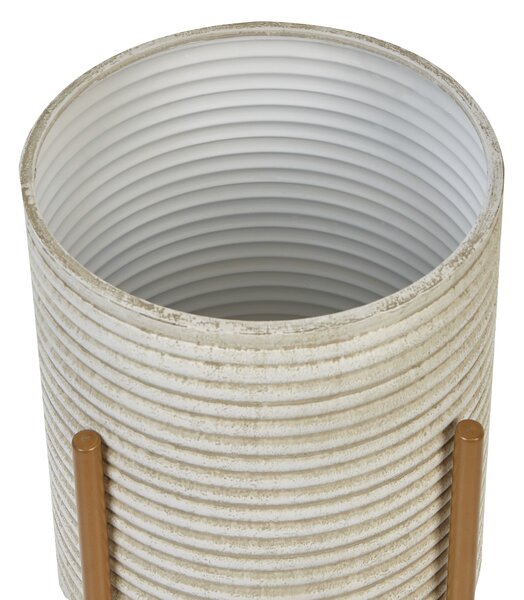 Květináč na stojanu ALPINUS Kov 31 cm Taupe