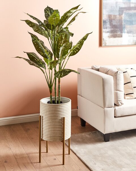 Květináč na stojanu ALPINUS Kov 31 cm Taupe