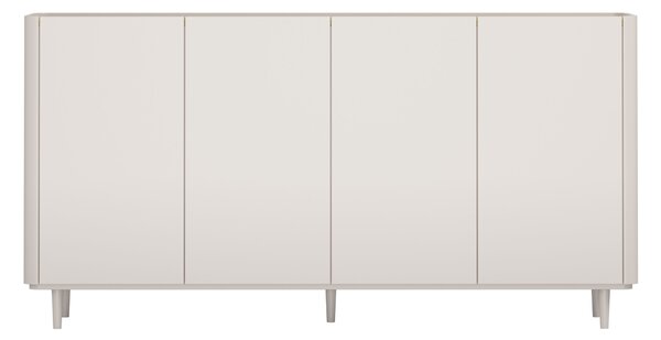 Komoda Elivo 200 cm čtyřdveřová na nožkách - kašmír / olejovaný dub