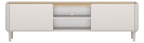 TV stolek Elivo 170 cm na nožkách - kašmírová / dub olejovaný