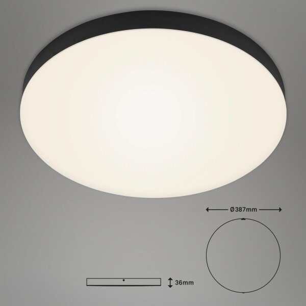 Briloner 7068-015 - LED Stropní svítidlo FLAME LED/24,5W/230V 3000K černá