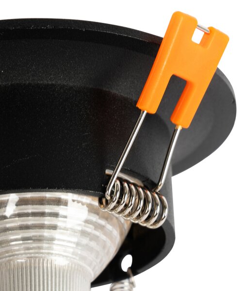 Chytré zapuštěné bodové svítidlo černé vč. Wifi GU10 50mm - Gijs