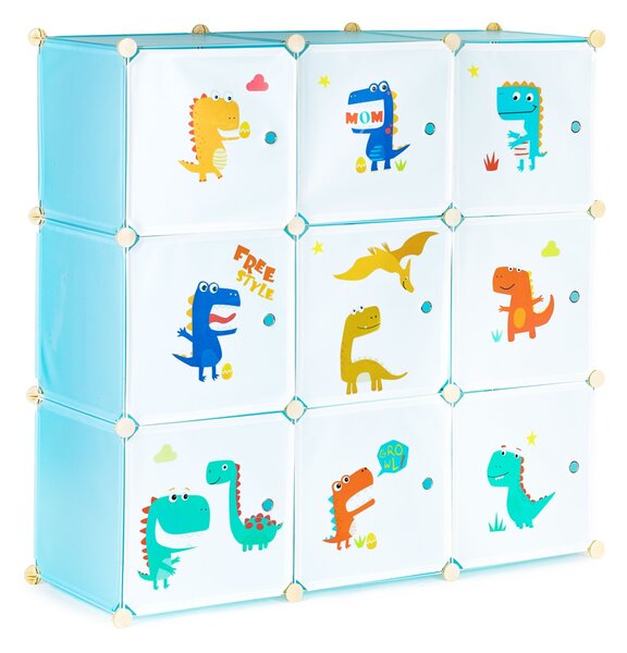 MODERNHOME Dětský modulární regál Vinc 109 cm modrý