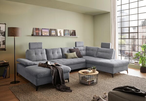 SEDACÍ SOUPRAVA, textil, šedá MID.YOU - Sedací soupravy, Online Only