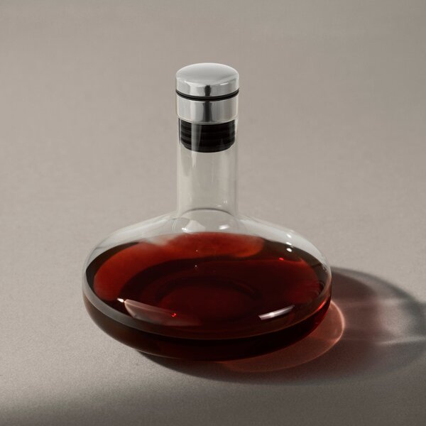 AUDO COPENHAGEN Dekantační karafa Wine Breather Deluxe, Steel