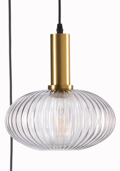 ONLI - Lustr na lanku DOROTY 1xE27/22W/230V modrá/zlatá