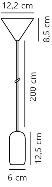 Nordlux - Lustr na lanku NOTTI 1xE27/40W/230V černá