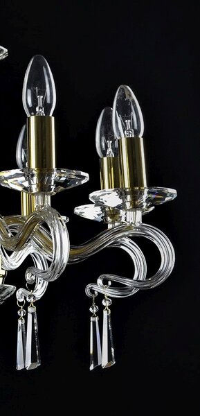 Lustr křišťálový LW504080100G, Varianta Stříbrný