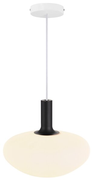 Nordlux - Lustr na lanku ALTON 1xE27/60W/230V bílá/černá/mosaz