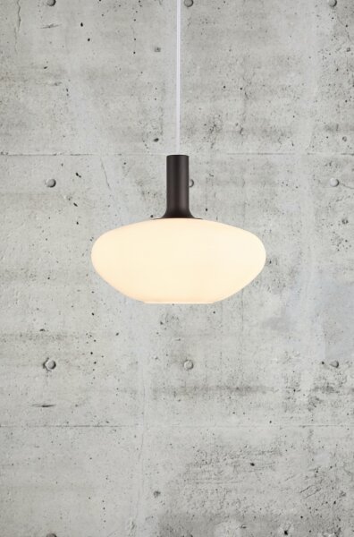 Nordlux - Lustr na lanku ALTON 1xE27/60W/230V bílá/černá/mosaz