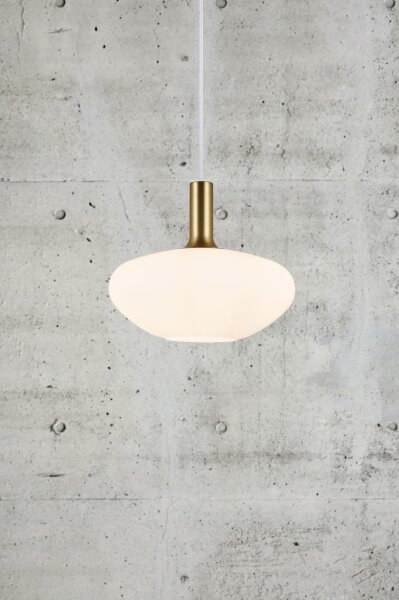 Nordlux - Lustr na lanku ALTON 1xE27/60W/230V bílá/černá/mosaz
