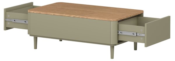 Konferenční stolek Elivo 100 cm na nožkách - eukalyptus / dub baltic dune