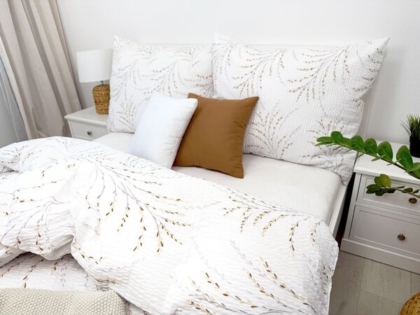 Krepové povlečení Vrba Zapínání: knoflík, Velikost polštáře: 50x70, Velikost přikrývky: 140x220