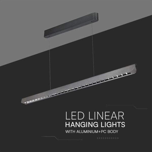 LED Lustr na lanku LED/36W/230V 3000/4000/6400K antracit