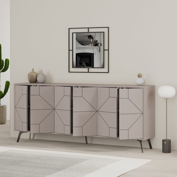 Skříňka Duben 2 (Světlá mokka). Akce -25%