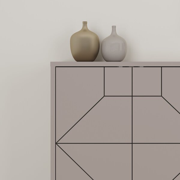 Skříňka Duben 2 (Světlá mokka). Akce -25%