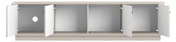 TV stolek Vesper 4D 187 cm - kašmír / zlaté úchyty