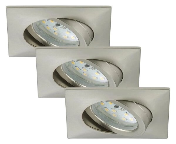 Briloner 7210-032 -SADA 3x LED Podhledové svítidlo ATTACH LED/5W/230V IP23 chrom
