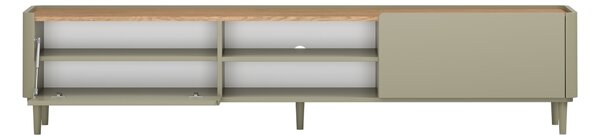 TV stolek Elivo 220 cm na nožkách - eukalyptus / dub baltic dune