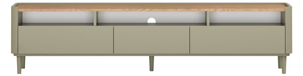 TV stolek Elivo 200 cm na nožkách - eukalyptus / dub baltic dune