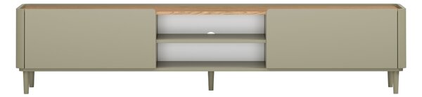 TV stolek Elivo 220 cm na nožkách - eukalyptus / dub baltic dune