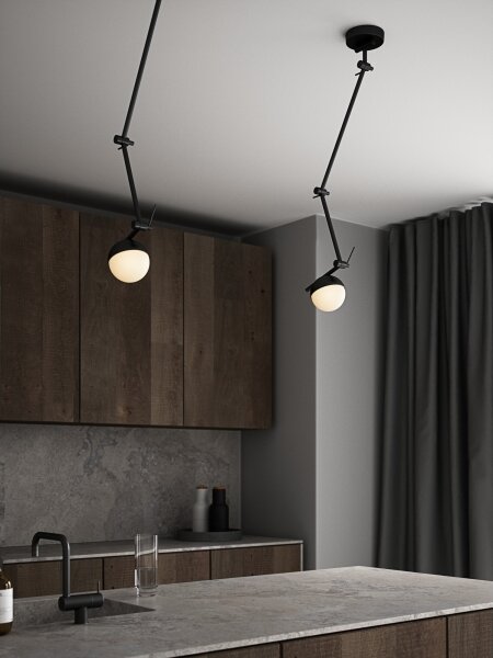 Nordlux - Nástěnná lampa CONTINA 1xG9/5W/230V černá