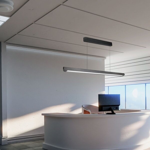 LED Lustr na lanku LED/36W/230V 3000/4000/6400K antracit