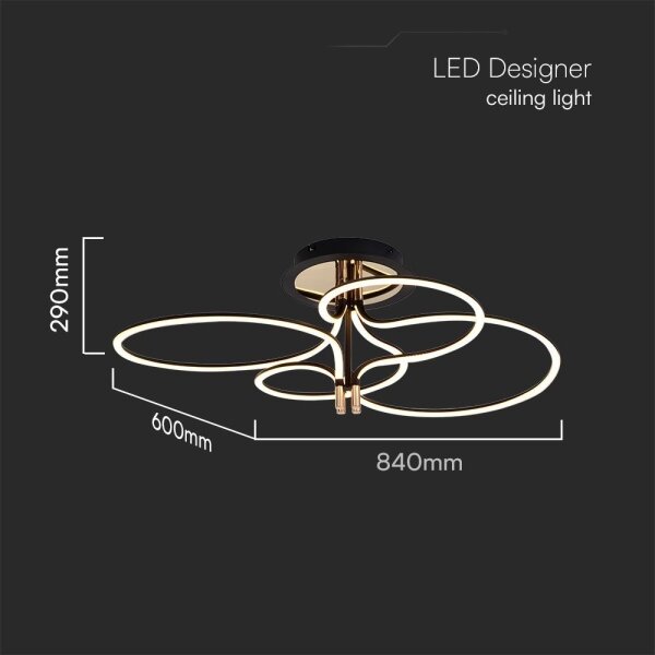 LED Přisazený lustr LED/36W/230V 3000K