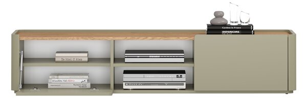 TV stolek Elivo 170 cm se zásuvkou - eukalyptus / dub baltic dune