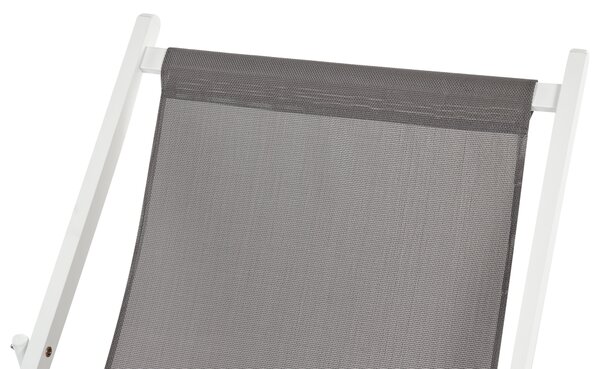 Skládací plážová židle LOCRI II Kov Šedá