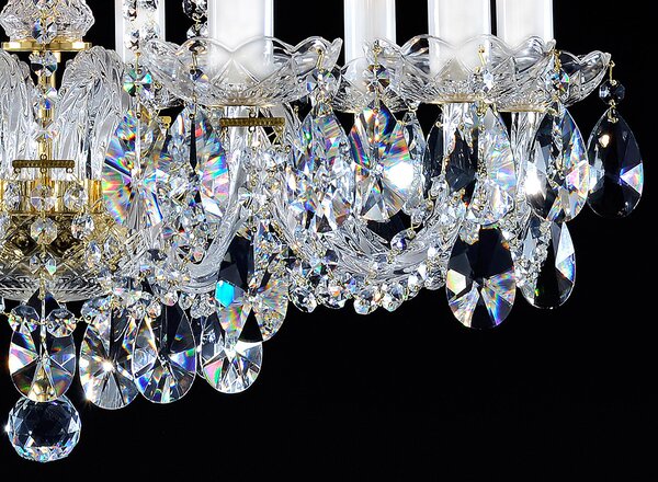 Lustr křišťálový LB4004101HK669SWW, Varianta Zlatý