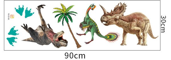 Samolepka na zeď "Dinosauři 8" 80x56cm