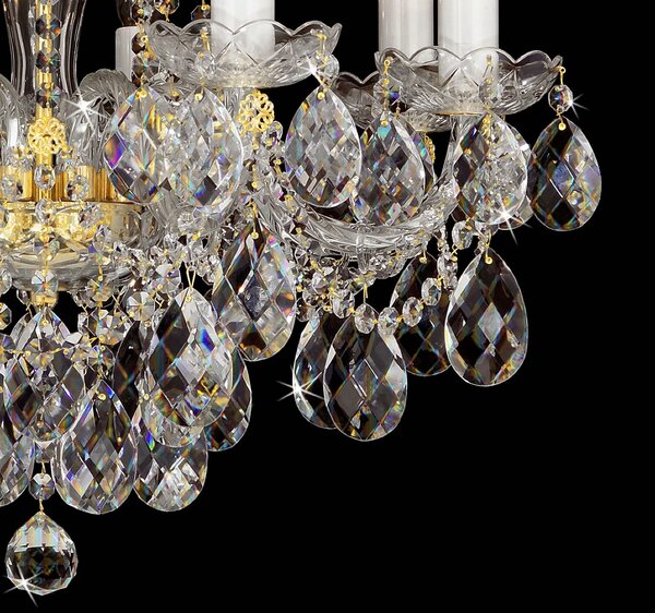 Lustr křišťálový LB40500861HK5051SW, Varianta Zlatý