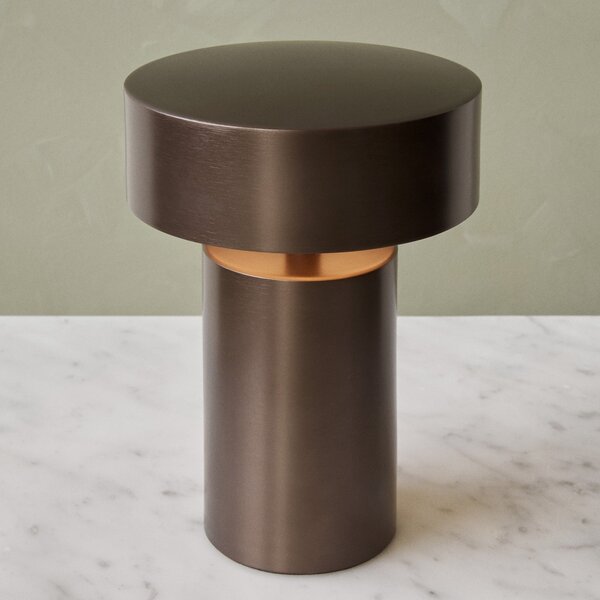 AUDO COPENHAGEN Stolní lampa Column Portable, Bronze