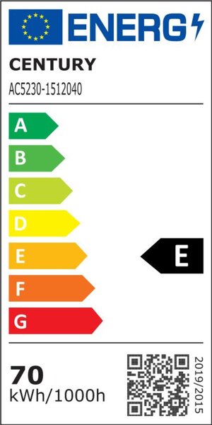 CENTURY LED pásek ACCENTO 230V 15W/m STRIP 120Led 5m 4000K IP65