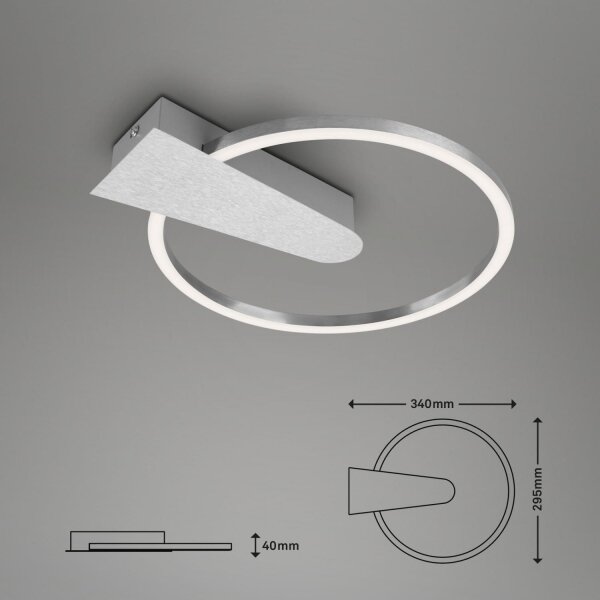 Briloner 3542-018 - LED Stmívatelné stropní svítidlo NICO LED/12W/230V chrom