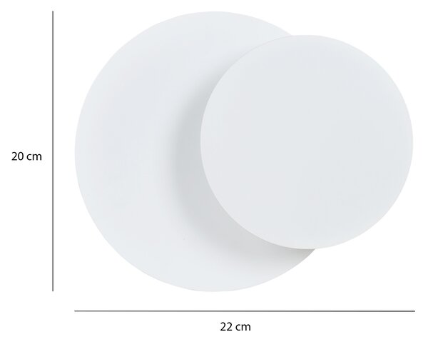 Emibig Circle nástěnné svítidlo 1x8 W bílá 972/1