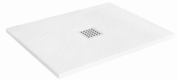 Rea Black Rock, konglomerátová sprchová vanička 120x90x3, 5 cm, bílá, REA-K5582