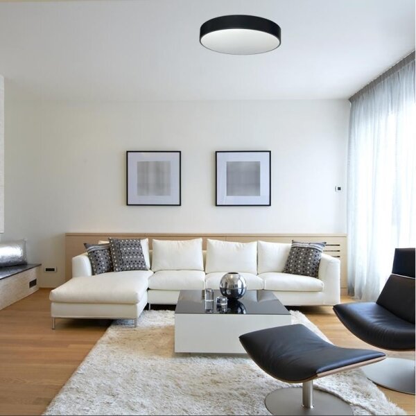 LED Stmívatelné stropní svítidlo LED/50W/230V 3000-6500K černá +dálkové ovládání