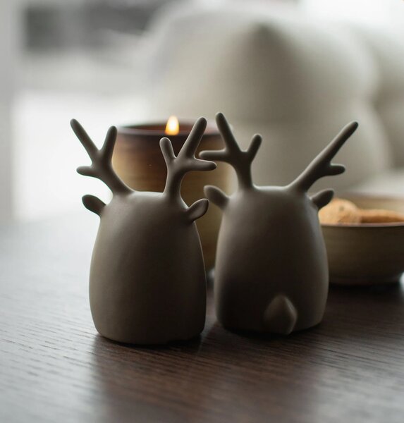 DBKD Set keramických dekorací Deer Twins - Dust DK399