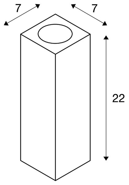 LA 1000327 THEO UP/DOWN QPAR51 nástěnné svítidlo bílá max. 2x50W - BIG WHITE (SLV)