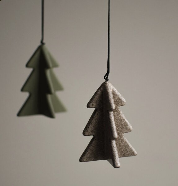 DBKD Závěsná ozdoba Winter Tree - Beige DK403