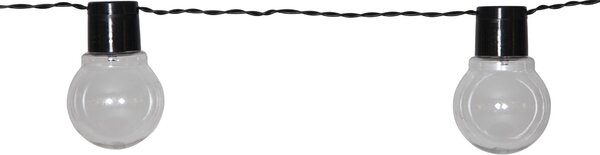 Venkovní světelný LED řetěz na solární napájení Black Partaj – 10 žárovek