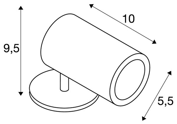 LA 1000735 HELIA venkovní svítidlo LED 3000K 35° antracit IP55 - BIG WHITE (SLV)